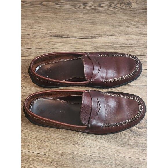 Vernon Scott Menswear Brown Leather Penny Loafers Size 10 Medium. main image 14